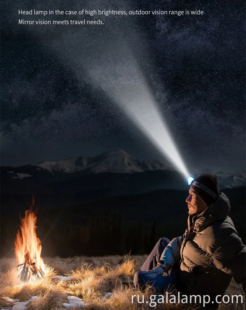 Ультра яркий перезаряжаемый светодиодный фар с датчиком движения